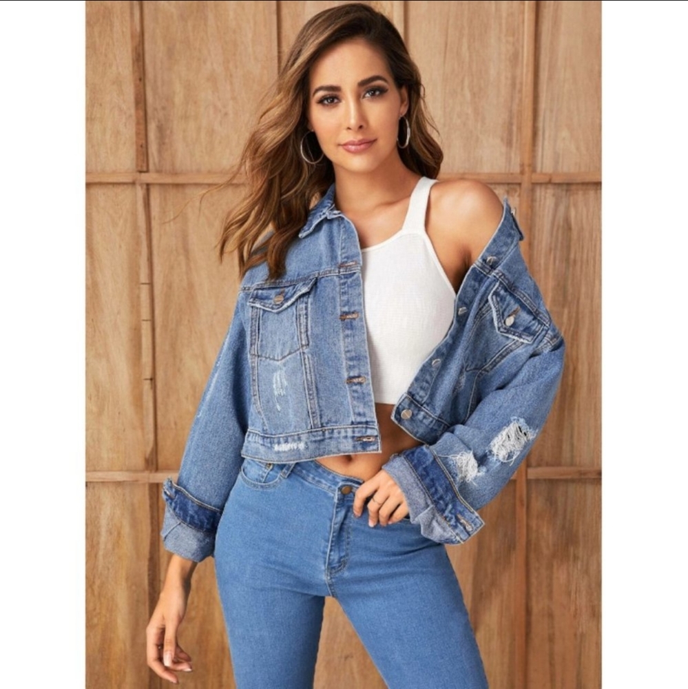 Oversized denim jacket - Picture 8 of 8